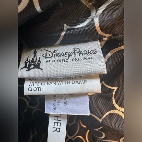 Disney Parks Original Tote Bag Metallic Silver Dual Handles Mickey Mouse - Picture 9 of 11